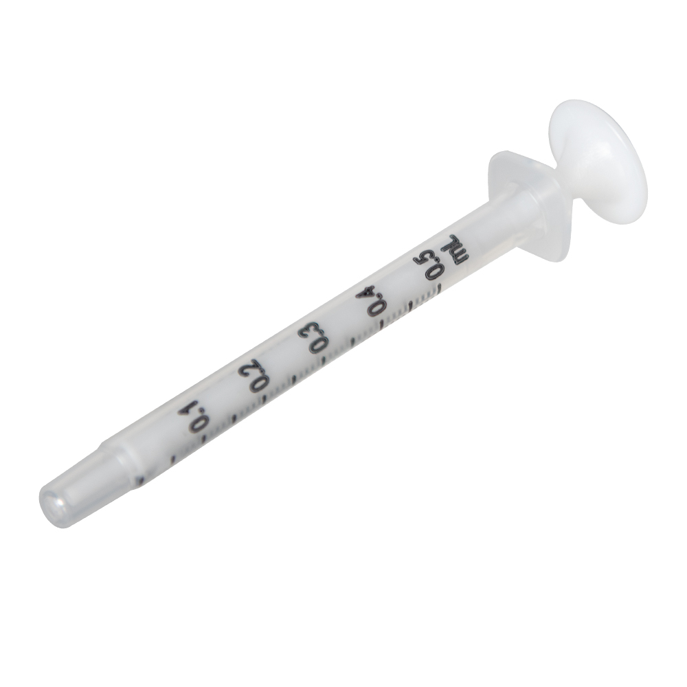 0 5ml dosing syringe with clear barrel u s plastic corp 