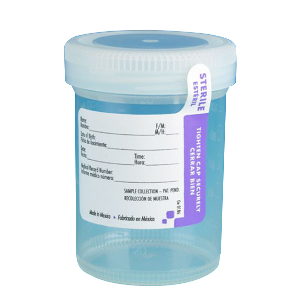 120mL Tite-Rite™ Sterile Container with 53mm Cap - Case of 300