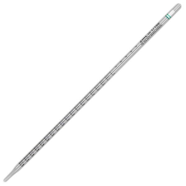 2mL Polystyrene Sterile Serological Pipettes - Box of 1000