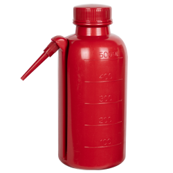 500mL LDPE Unitary Red Wash Bottle