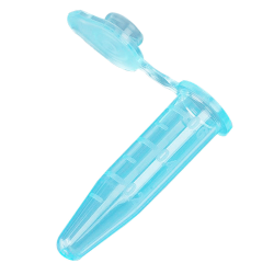 0.5mL Blue Polypropylene Microcentrifuge Tubes with Snap Caps - Case of 500