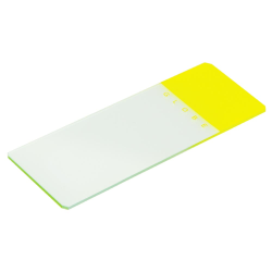 Yellow-Coded Safety Microscope Slide