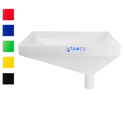 Tamco® Heavy Duty 20" x 13" Rectangular Funnel with Offset Spout