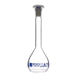 100mL Clear Volumetric Flask with 14/23 Stopper