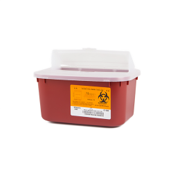 1 Gallon Red Stackable Sharps Container