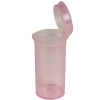13 Dram/1.63 oz. Transparent Pink Squeezetop® Hinged Lid Vial