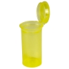13 Dram/1.63 oz. Transparent Yellow Squeezetop® Hinged Lid Vial