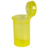 19 Dram/2.38 oz. Transparent Yellow Squeezetop® Hinged Lid Vial