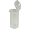 13 Dram/1.63 oz. Transparent Clear Squeezetop® Hinged Lid Vial