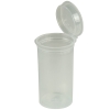 19 Dram/2.38 oz. Transparent Clear Squeezetop® Hinged Lid Vial