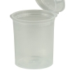 60 Dram/7.50 oz. Transparent Clear Squeezetop® Hinged Lid Vial