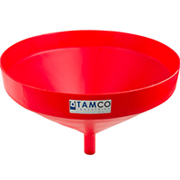 21-1/4" Top Diameter Red Tamco® Funnel with 1-3/4" OD Spout