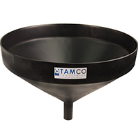21-1/4" Top Diameter Black Tamco® Funnel with 1-3/4" OD Spout