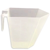 473.16cc (16 oz./2 cup) Rectangular Natural Polypropylene Scoop