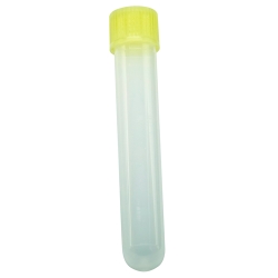 15mL Kartell ® Polypropylene Test Tube with Yellow Screw Closure - Case of 100