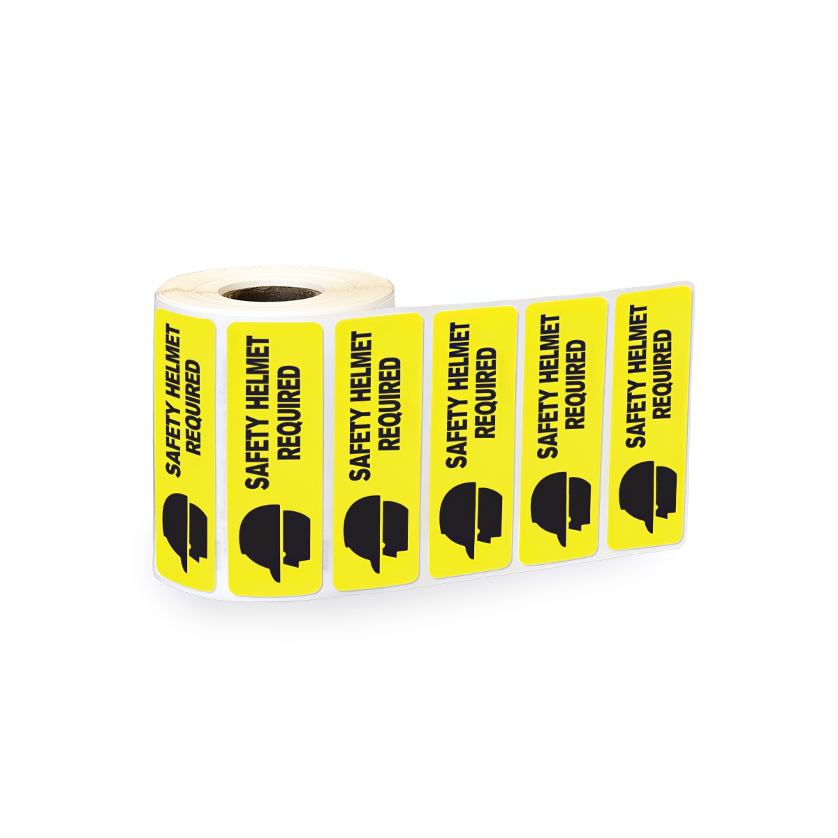 "Safety Helmet Required" Rectangular Water-Resistant Polypropylene ...
