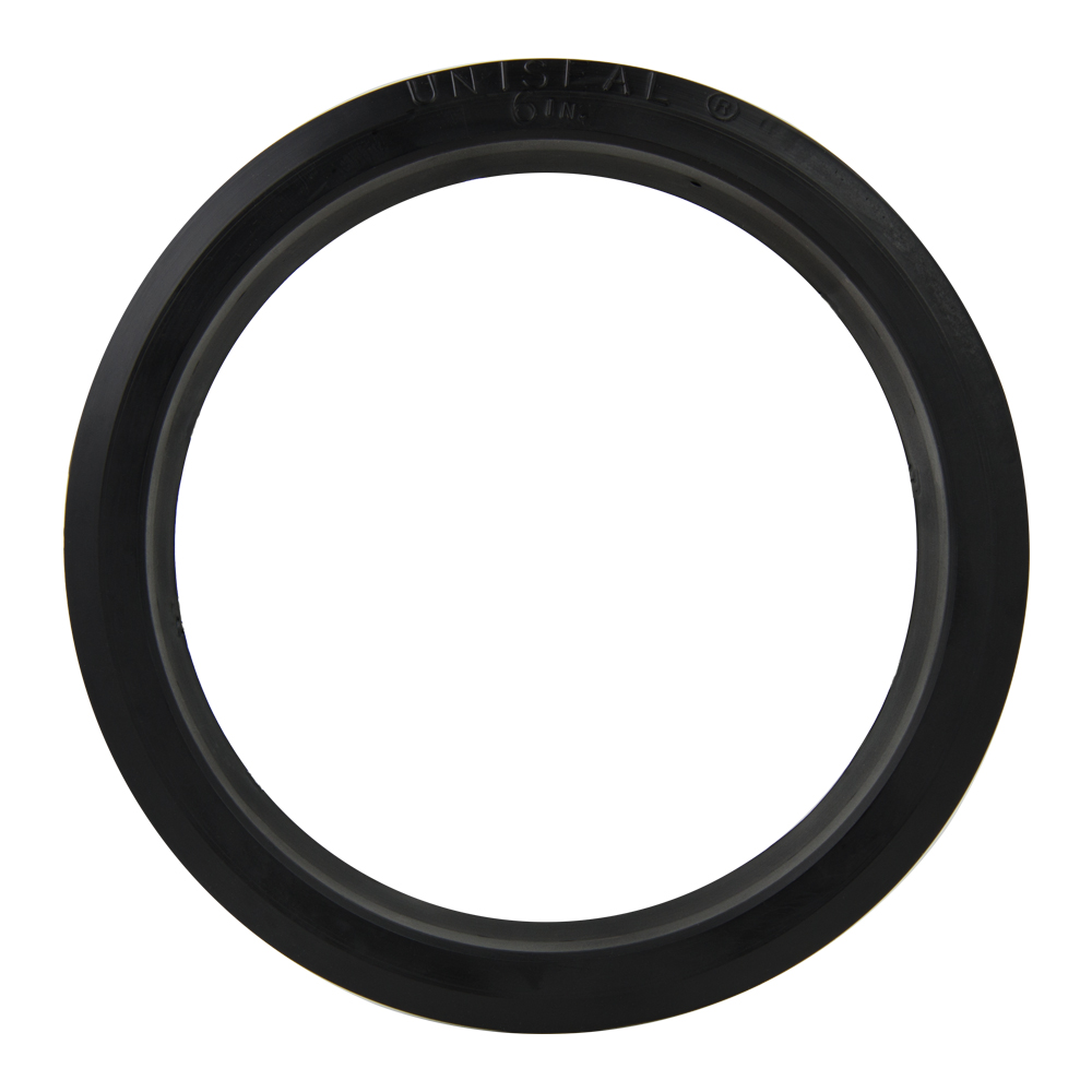 6" Black Uniseal® PipetoTank Seal U.S. Plastic Corp.