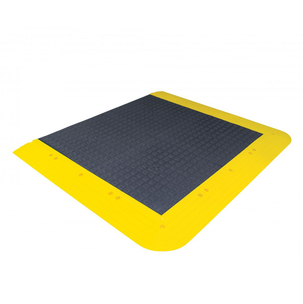 15" x 15" x 6" Black ErgoDeck Outside Corner