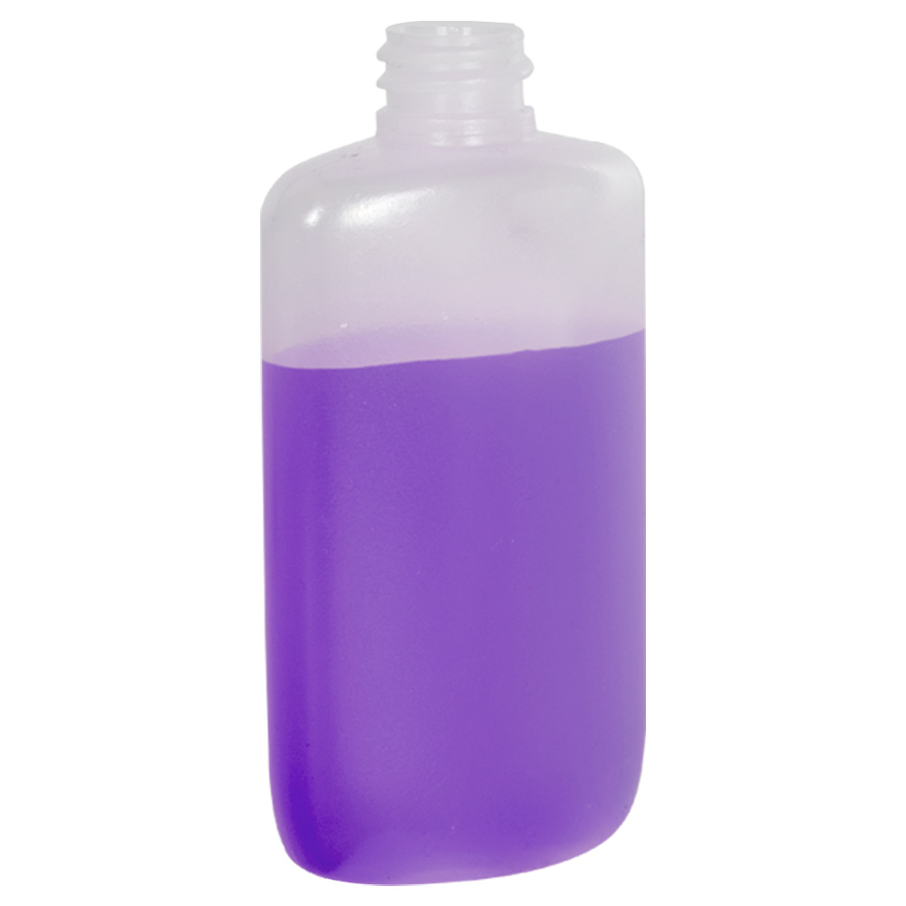 4 oz. Natural LDPE Oval Bottle with 20/410 Neck (Cap Sold Separately