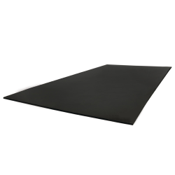 1/4" x 24" x 48" Black UV Resistant Polypropylene Sheet