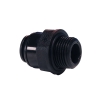 10mm OD x 1/4" BSPT Black Acetal Metric Male Connector