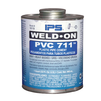 Quart Gray IPS® Weld-On® 711™ PVC Cement