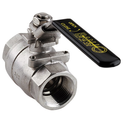 3/4" Full Port Stainless Steel 2 Piece Ball Valve