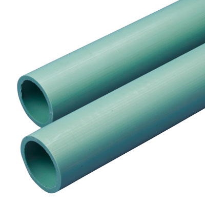 1-1/2" Schedule 40 Labline® Green Polypropylene Acid Waste Pipe - 1.900" OD
