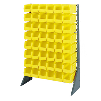 One Sided 16 Or 12 Rail Bin Rack (Bins Not Included)