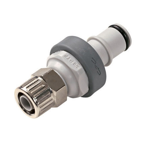 3/8" OD x 1/4" ID In-Line Ferruless NS4 Series Polypropylene Non-Spill Coupling Insert (Body Sold Separately)