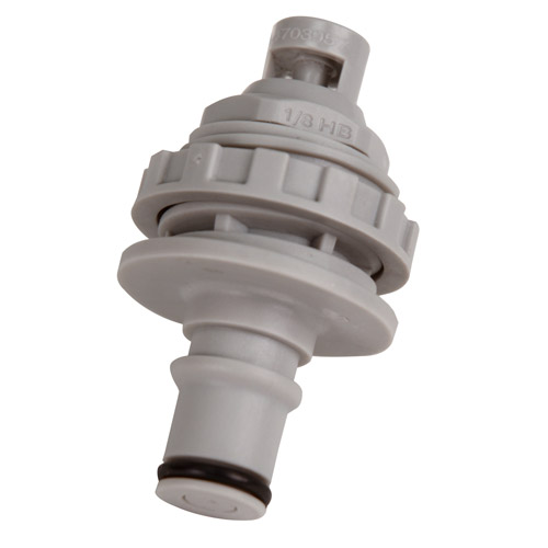 1/8" ID Panel Mount Hose Barb NS4 Series Polypropylene Non-Spill Coupling Insert (Body Sold Separately)