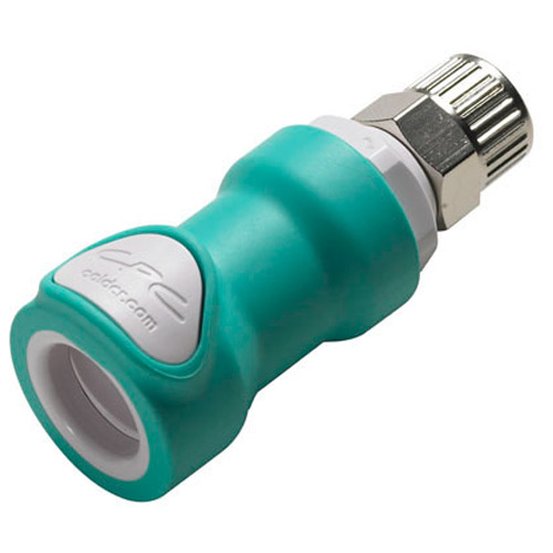 3/8" OD x 1/4" ID In-Line Ferruleless NS4 Series ABS Non-Spill Coupling Body (Insert Sold Separately)