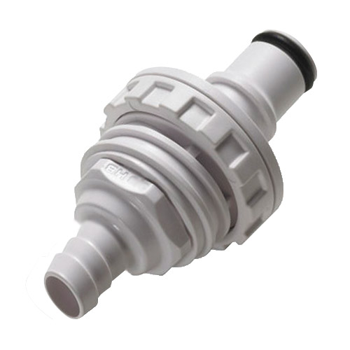 1/4" ID Panel Mount Hose Barb NS4 Series ABS Non-Spill Coupling Insert (Body Sold Separately)