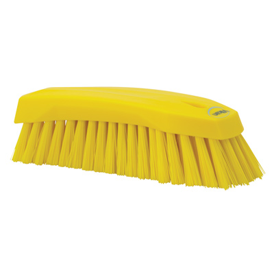 Vikan® Yellow Scrub Brush with Stiff Bristle
