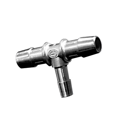 1/8" x 5/16" Stainless Steel Barbed Reducing Tee