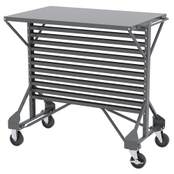 Steel Cart with Shelf Top 38-1/2" L x 24" W x 36-1/2" Hgt.