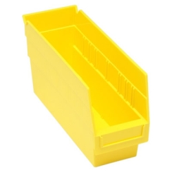 11-5/8" L x 4-1/8" W x 6" Hgt. Yellow Quantum ® Store-More Shelf Bin