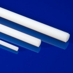 1/2-13 Natural Nylon Threaded Rod (0.500" Diameter)