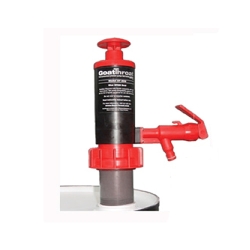 GoatThroat™ Drum Pump With Nitrile Seal, Red with Standoff