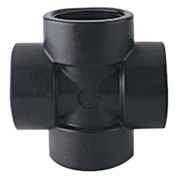 Black Polypropylene Pipe Crosses