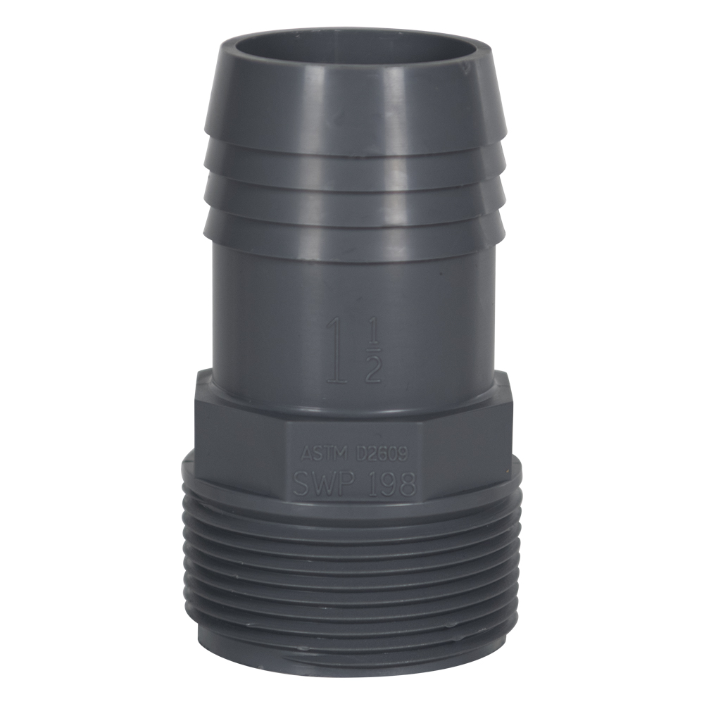 1-1/2" MNPT Polypropylene Adapter