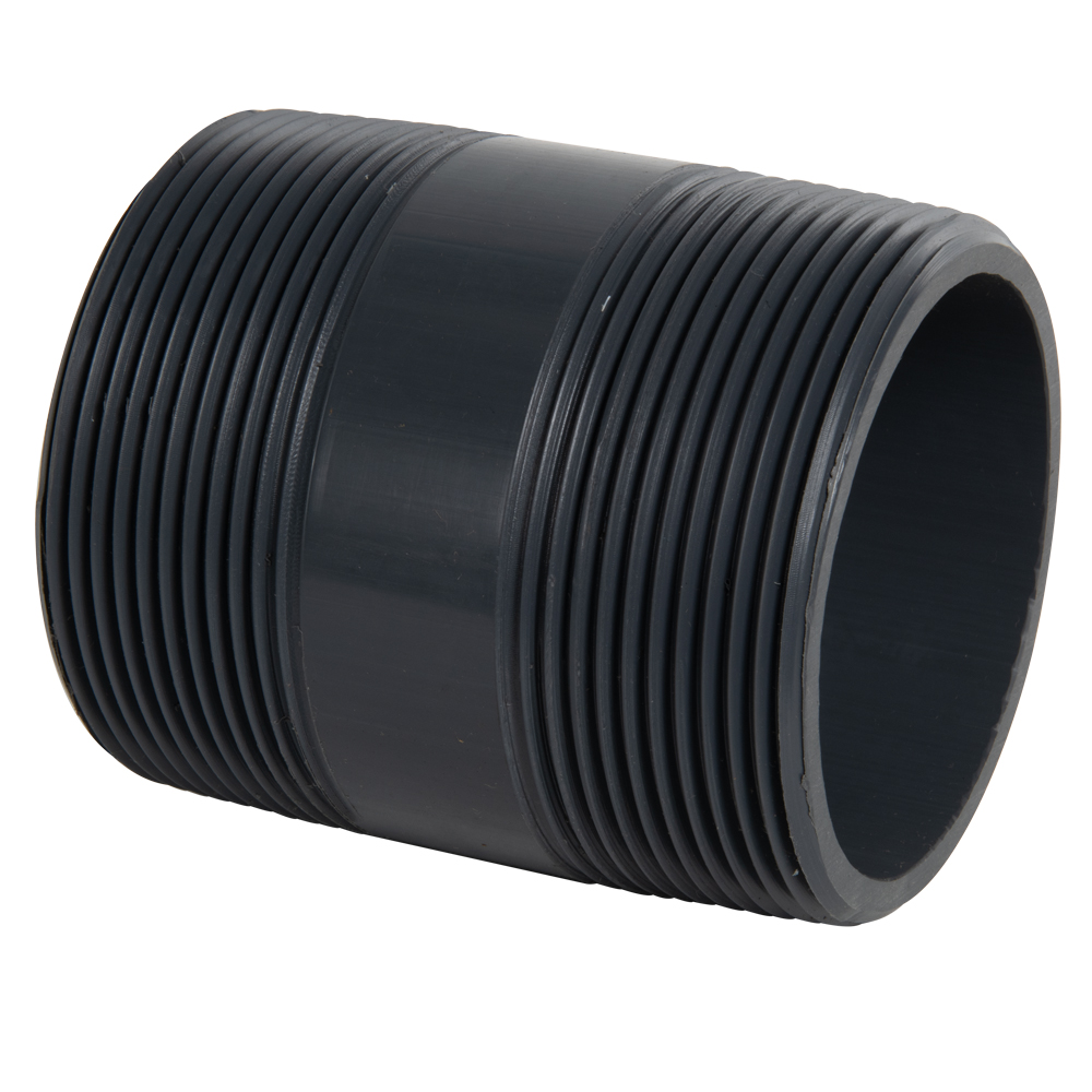 3" MNPT x 4" L Schedule 80 PVC Pipe Nipple U.S. Plastic Corp.