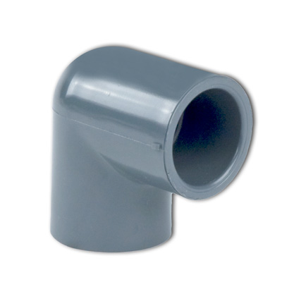 3" Schedule 40 Gray PVC Socket 90° Elbow