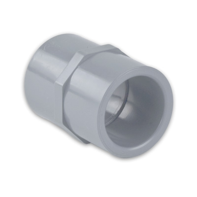 2" Light Gray Schedule 80 CPVC Socket Straight Coupling Fittings