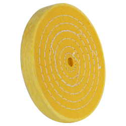 6" 50 Ply Treated Spiral Sewn Buffing Wheel