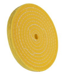 8" 50 Ply Treated Spiral Sewn Buffing Wheel