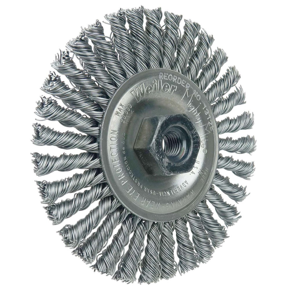 4" Dia. x M10x1.25 Arbor Hole Roughneck® Steel Stringer Bead Wheel