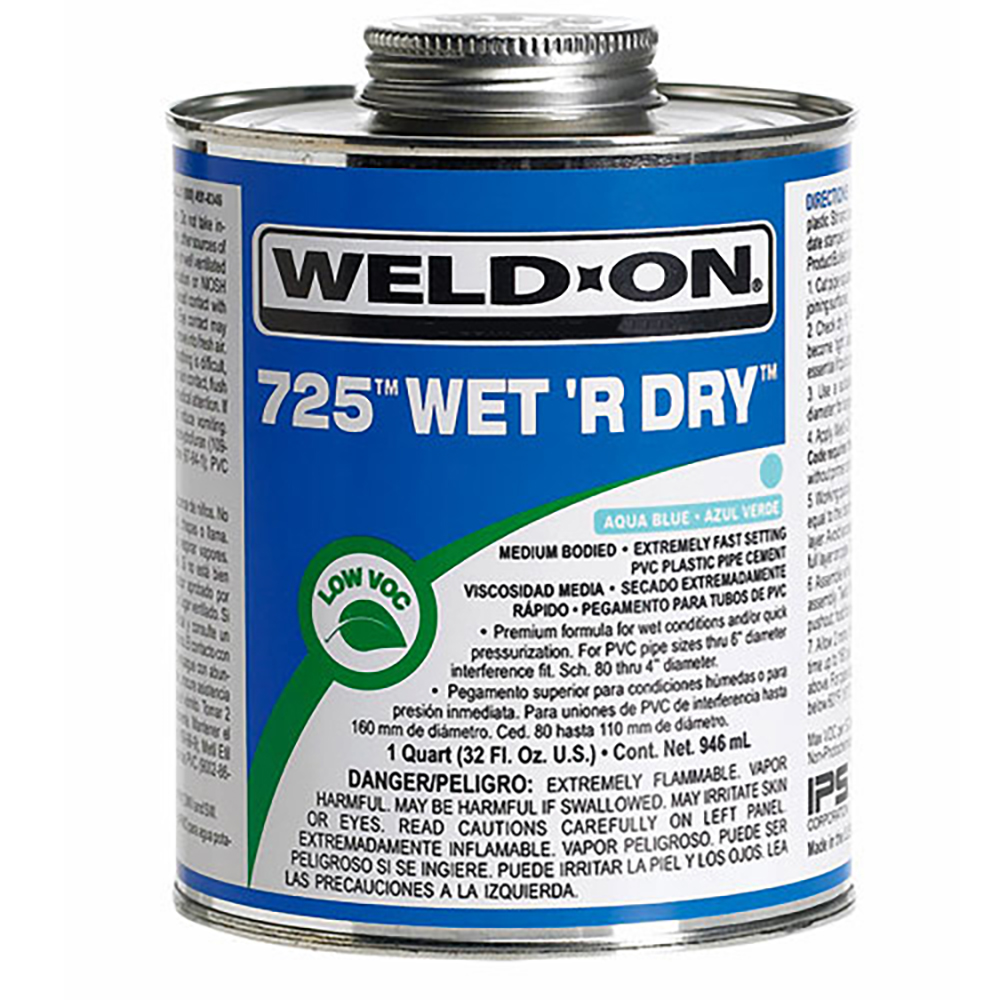 IPS® Weld-On® 725™ Wet 'R Dry™ Cement | U.S. Plastic Corp.