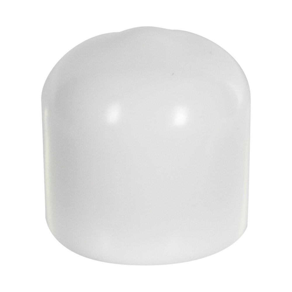White Vinyl Cap 1/2" Cap ID x 1/2" Inside Length U.S. Plastic Corp.