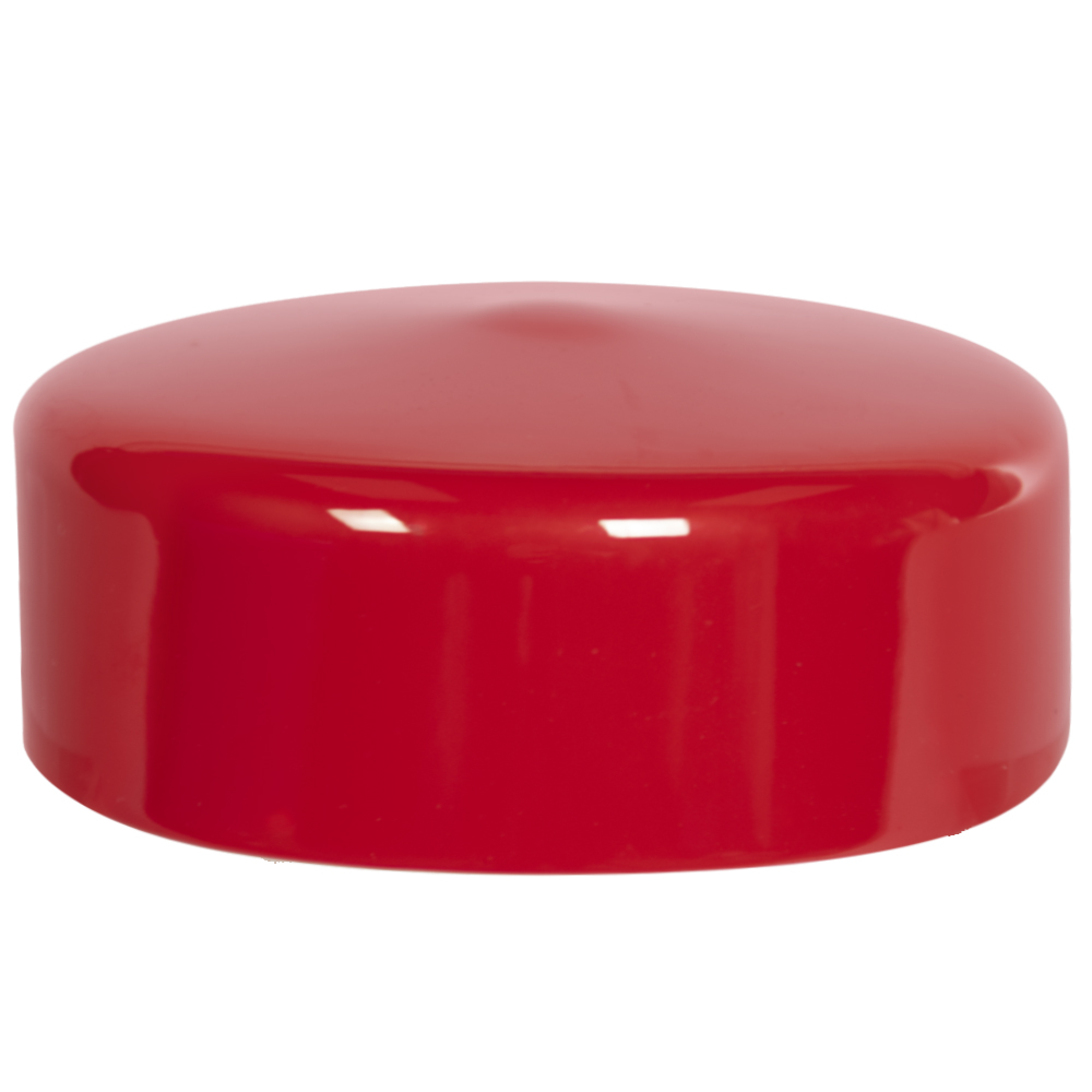 Red Vinyl Cap - 3-1/2" Cap ID x 1-1/8" Inside Length